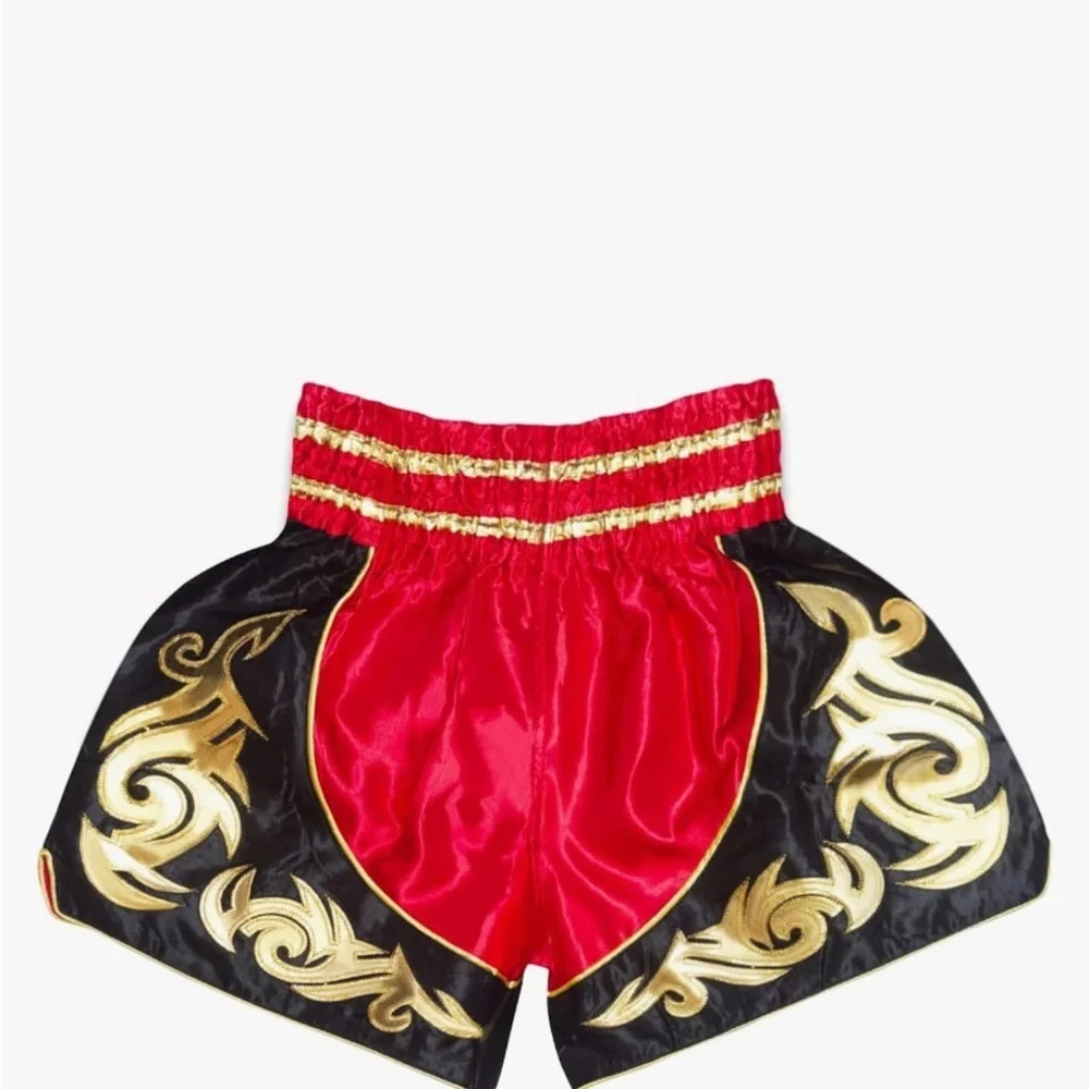 S Classic Muay Thai Shorts for Men Women Boxing Kickboxing High Grade MMA Fight